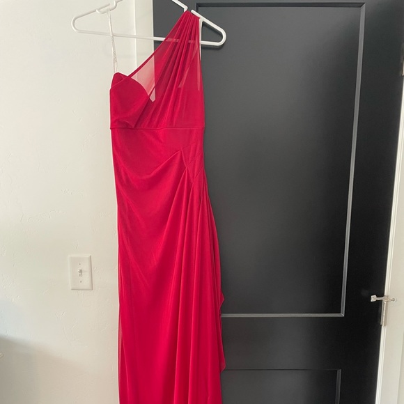 David’s Bridal One Shoulder Bridesmaid Dress - Picture 2 of 8